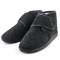Warm Hausschuhe Herren Winter Kunststoffe Lammfell Diabetiker Hausschuhe Brei...