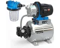 Güde Akku-Gartenpumpe Hauswasserwerk HWW 1000 ES (1000 W, Kessel 20 l, 3600 l/h, Filter