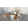 EUROART Wandbild 50 x 100 cm Tranquility I Metall Beige