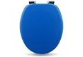 Sanfino WC-Sitz „Deep Blue“ hochwertiger Toilettendeckel mit Absenkautomatik aus Holz, viele bunte Motive, hoher Sitzkomfort, einfache Montage
