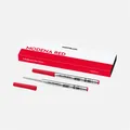 2x Montblanc Ballpoint/Kugelschreiber Mine (Mittel) Modena Red/Rot Refill/Ersatz