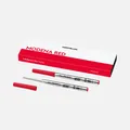 2x MONTBLANC Kugelschreiber Mine Metall Stärke M Medium Broad Modena Red Rot neu