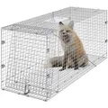 VEVOR Käfigfalle für Tiere127x50x66cm Katzenfalle für Katzen, Eichhörnchen