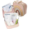 Littleplan littlebag Rainbow, Erste-Hilfe-Tasche für Babys und Kinder, 34 Teile, mit 10 seitigem Notfall Heft