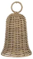 Ib Laursen - Glocke Cane Rattan H 16,5cm Weihnachtsdeko 30949-00