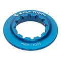 Wolf Tooth Centerlock Lockring, Internal Spline, blue