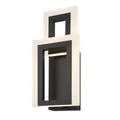 LED Wandlampe Metall 3000 K 802 lm 40.6 cm hoch Schwarz Weiß Wand Leuchte innen