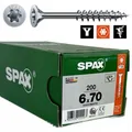 Universal Wood Screws 6x70mm Partial Thread 200 pcs.