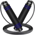 Springseil, Speed Rope Verstellbar mit Hautfreundlichen Schaum Griffe, 3 Mete...
