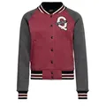 QueenKerosin Collegejacke Speed Queens (1-St) mit Rückenstickerei rot L