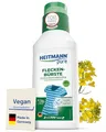 HEITMANN pure Vegane Fleckenbürste 250 ml | Effektiver Fleckenentferner für Kleidung mit Bürste | Gallseife flüssig Alternative | Fleckenbürste ideal für Kragen, Manschetten & Weißwäsche