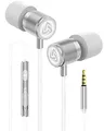LUDOS Ultra Kopfhörer In Ear Ohrhörer mit Kabel und Mikrofon, Kristallklarer Klang, Ausgewogene Höhen und Tiefen, Neuer Memory Foam, Langlebiges Kabel, Bässe, Lautstärkeregelung, Earphones für Handy
