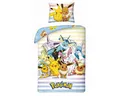 POKÉMON Bettwäsche Set aus Mikrofaser Deckenbezug 135 × 200 cm mit 80 × 80 cm Kissenbezug, Mikrofaser, 2 teilig
