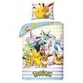 Pokémon Bettwäsche Set aus Mikrofaser 135 × 200 cm + 80 × 80 cm