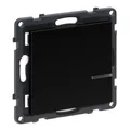 LEGRAND, SEANO with Netatmo Wandsender Licht - 1-fach, 1 Schaltwippe, LED-Batteriestatus, 3 V-Batterie (8 Jahre Lebensdauer), Befestigung auf jeder Oberfläche, Smart Home, Farbe: Schwarz, 765833