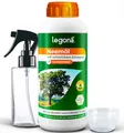 Legona Neemöl mit Emulgator, 1000 ml Konzentrat für Pflanzenpflege, bis zu 200 L Mischlösung, mit Sprühflasche und Messbecher