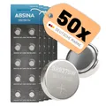 ABSINA SR 927 SW Uhren Knopfzelle 1,55V Silberoxid 5x 10er Pack - Uhrenbatterien