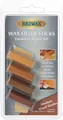 4 X Rustins Briwax Wachs Füllstäbchen Möbel Reparaturset M Farbtöne