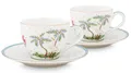 PiP Studio Espressotasse Jolie Dots Gold Espressotasse & Untertasse Set2, Porzellan, Set/2 Espresso Cups & Saucers Jolie Dots Gold 120ml