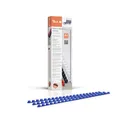 Peach PB406-04 Plastikbinderücken DIN A4, 6 mm, 25 Blatt, 100 Stück, blau