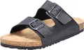 Rieker Herren 22190 Pantolette, Black 01, 43 EU