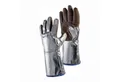 JUTEC Hitzeschutzhandschuhe JUTEC Hitzeschutzhandschuhe 5-Finger Universal-Gr. braun / silber...