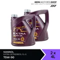 Mannol Extra Gear Oil Getriebeöl 75W-90 GL-4/GL-5 LS 2x4 Liter = 8 Liter