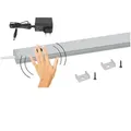 QLS LED Unterbauleuchte Neutralweiß 4000K 30 - 120 cm, LED fest integriert, mit Hand-Sweep-Sensor Schrankbeleuchtung Bewegungsmelder 120 cm