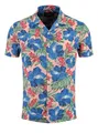 Key Largo Hawaiihemd Herren Hawaii Freizeit Hemd Curacao MSH00013 Regular Kurzarm Kentkragen Gemustert