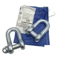 2x Kleinsorge 0100300V Hochleistungs-verzinktem Schäkel Industriesteckverbinder
