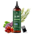 Botanic Hearth Teebaumöl Haaröl 198ml | Haaröl für Haarwachstum | Beruhigt juckende Kopfhaut & bekämpft Schuppen | Mit Jojobaöl & Traubenkernöl | Non-GMO