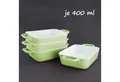 KVOTA Auflaufform 4-er Set rechteckig, keramik 400ml,MINI,ca.9,5x4x13cm,für je 1 Portion, Keramik, (4-St), Antikratz-Glasur