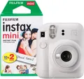 Fujifilm instax mini 12 clay-white Instantkamera + 20 Bilder