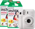 Fujifilm instax mini 12 clay-white Instantkamera + 40 Bilder