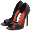 LASCANA Belle Affaire Peeptoe Pumps mit hohem Absatz, High-Heel-Sandalette Verführerischer Sommerschuh, stilvoller, offener Schuh schwarz 39 EU