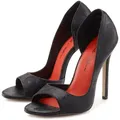High-Heel-Sandalette "Peeptoe Pumps mit hohem Absatz", Damen, Gr. 39, schwarz, Obermaterial: 100% Polyurethan. Futter: 100% Polyurethan. Decksohle: 100% Lederimitat. Laufsohle: 100% Synthetik, LASCANA BELLE AFFAIRE, animal-print, sexy, Schuhe, Verführerischer Sommerschuh, stilvoller, offener Schuh