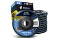 Amboss Werkzeuge Schleifscheibe 10x Amboss ZFS Fächerschleifscheibe Korn:60 Ø115mm