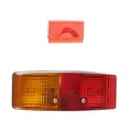 HELLA Rückleuchte - Glühlampe - 24V / 12V - Anbau/geschraubt - ECE - Lichtscheibenfarbe: rot/gelb/weiß - Stecker: Flachstecker - links - Menge: 1 - 2SE 997 111-011