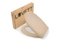 LUVETT WC-Sitz Premium C770 mit Absenkautomatik, Duroplast Antibakteriell, O-Form (Inklusive 3 Befestigungsarten), mit Original SoftClose® Absenkautomatik, Duroplast