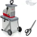 IKRA Elektro Gartenhäcksler Walzenhäcksler ILH 3000 A, 3.000W, inkl. Schere & Schutzbrille