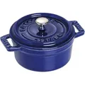 Staub La Cocotte Mini Cocotte 10 cm, rund, Dunkelblau, Gusseisen