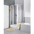 Kermi Nova 2000 Seitenwand N2TWD0901611K verkürzt, BV 87 - 90 x 160 cm, silber mattglanz