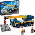 LEGO 60324 City Geländekran, Mobilkran, LKW-Spielzeug, Kinderspielzeug für Jungen und Mädchen ab 7 Jahren, Baufahrzeug Bauset