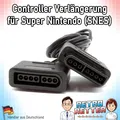 RetroRetter 1x Controller Kabel Verlängerung 1,8m für Super Nintendo/SNES Verlängerungskabel GamePad