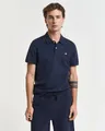 Gant Poloshirt REG SHIELD SS PIQUE POLO mit Logo und Flachstrickkragen 100% Baumwolle Pique