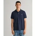 Gant für Herren. 2210 Piqué-Poloshirt Regular Fit Shield navy (XL), Lässig, Baumwolle, Klassisch, Kurzarm, Marine