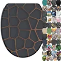 Sanilo WC Sitz mit Absenkautomatik & Schnellverschluss, Toilettendeckel per Knopfdruck abnehmbar, einfache Montage von oben (Mesh)