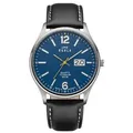 UMR Ruhla Quarzuhr Uhren Manufaktur Ruhla - Armbanduhr Big Date blau - made in Germany
