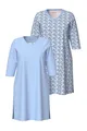 Ulla Popken Bigshirt Bigshirts 2er-Pack V-Ausschnitt Langarm