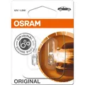 Osram Original Leuchtmittelpaar 12V 1,2W W2x4.6d für Kontrollleuchten